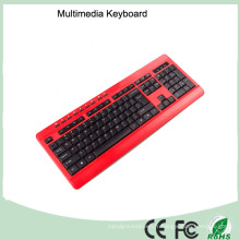 113 touches Azerty Ultra Slim Wired Multimédia Français Layout Mini Clavier (KB-1802M)